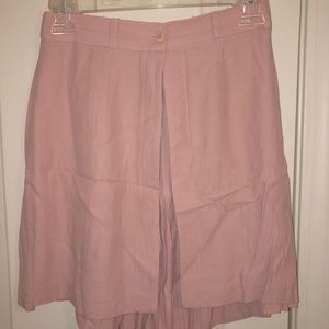 Vintage pink skirt with double layer look
